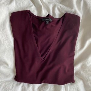 Dynamite bodysuit in burgundy